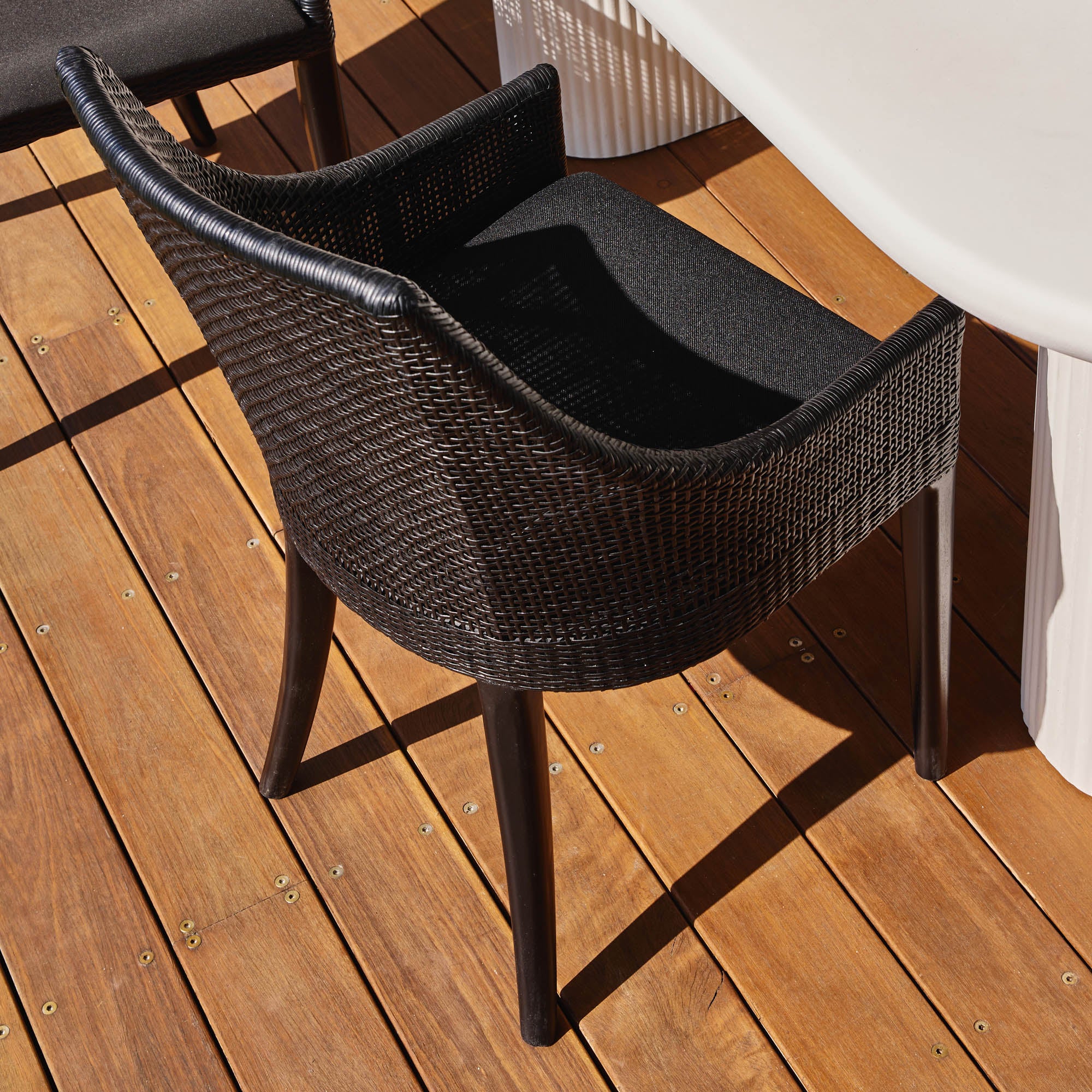 Remi Outdoor Dining Chair Ebony