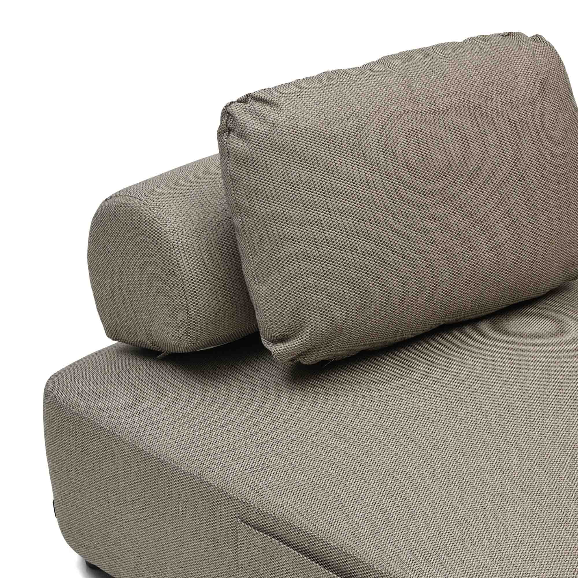 Dune Outdoor Modular Sofa Taupe 3 Seat