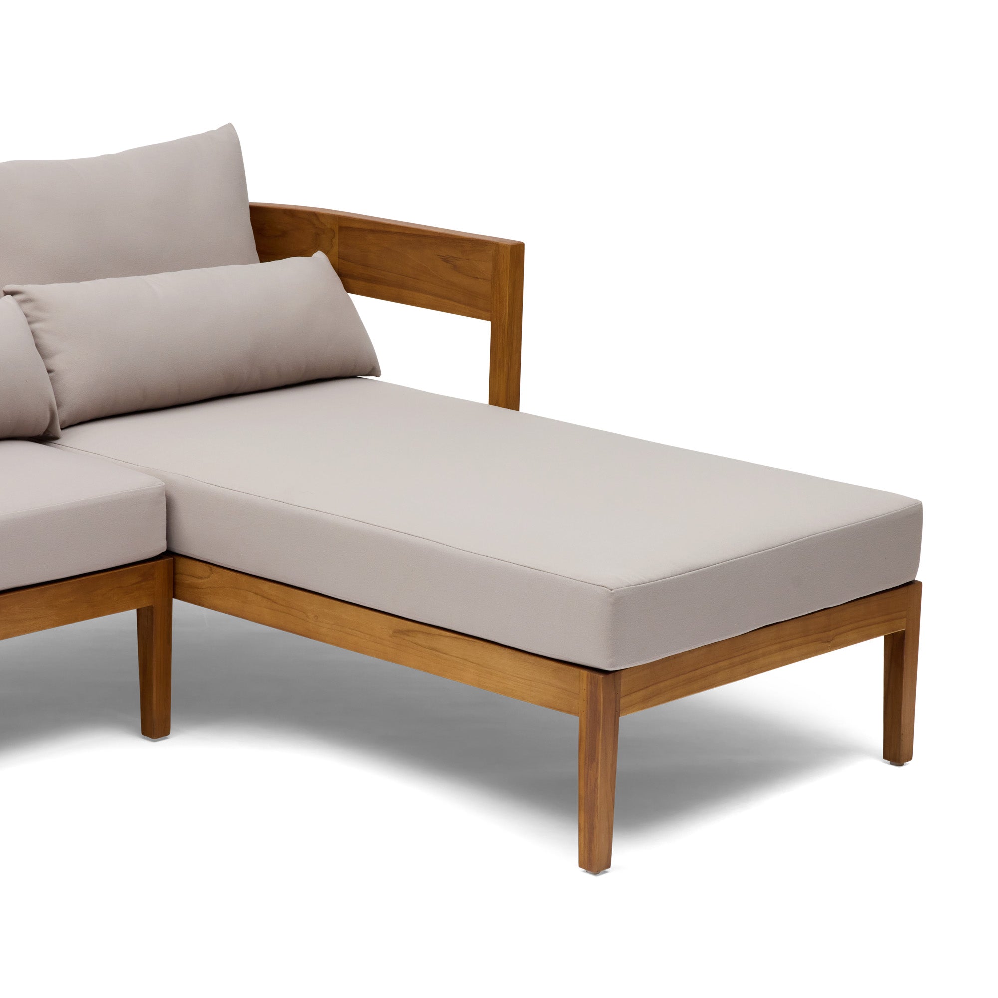 Avoca Outdoor Sofa Natural & Stone Right Chaise