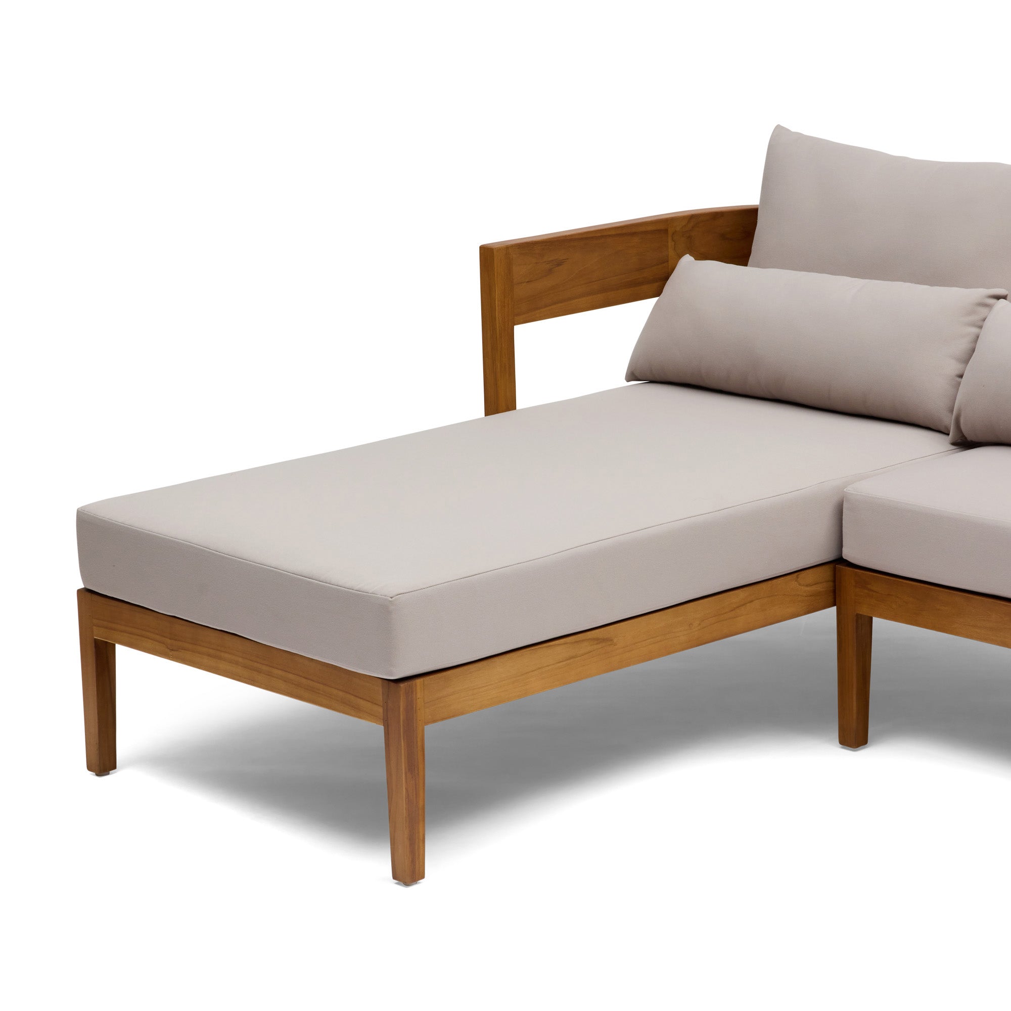 Avoca Outdoor Sofa Natural & Stone Left Chaise