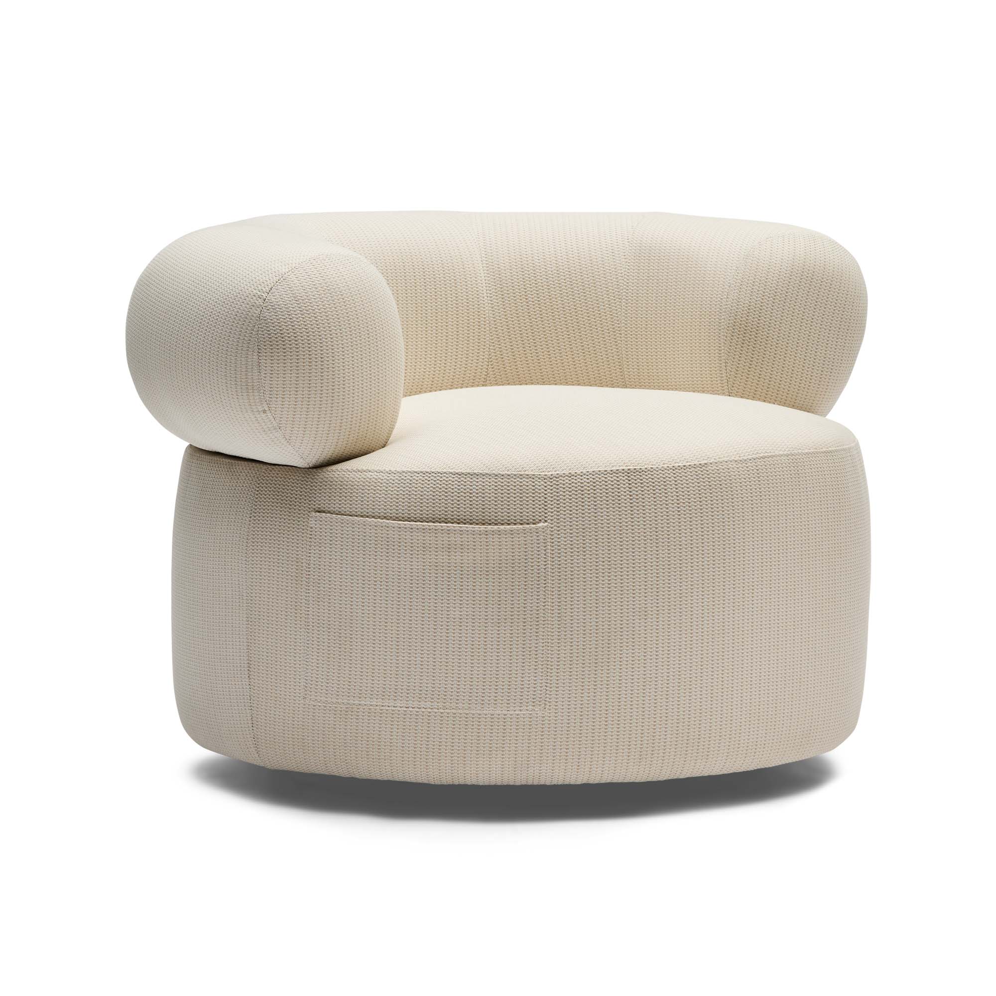 Bacio Swivel Outdoor Chair Natural Sample