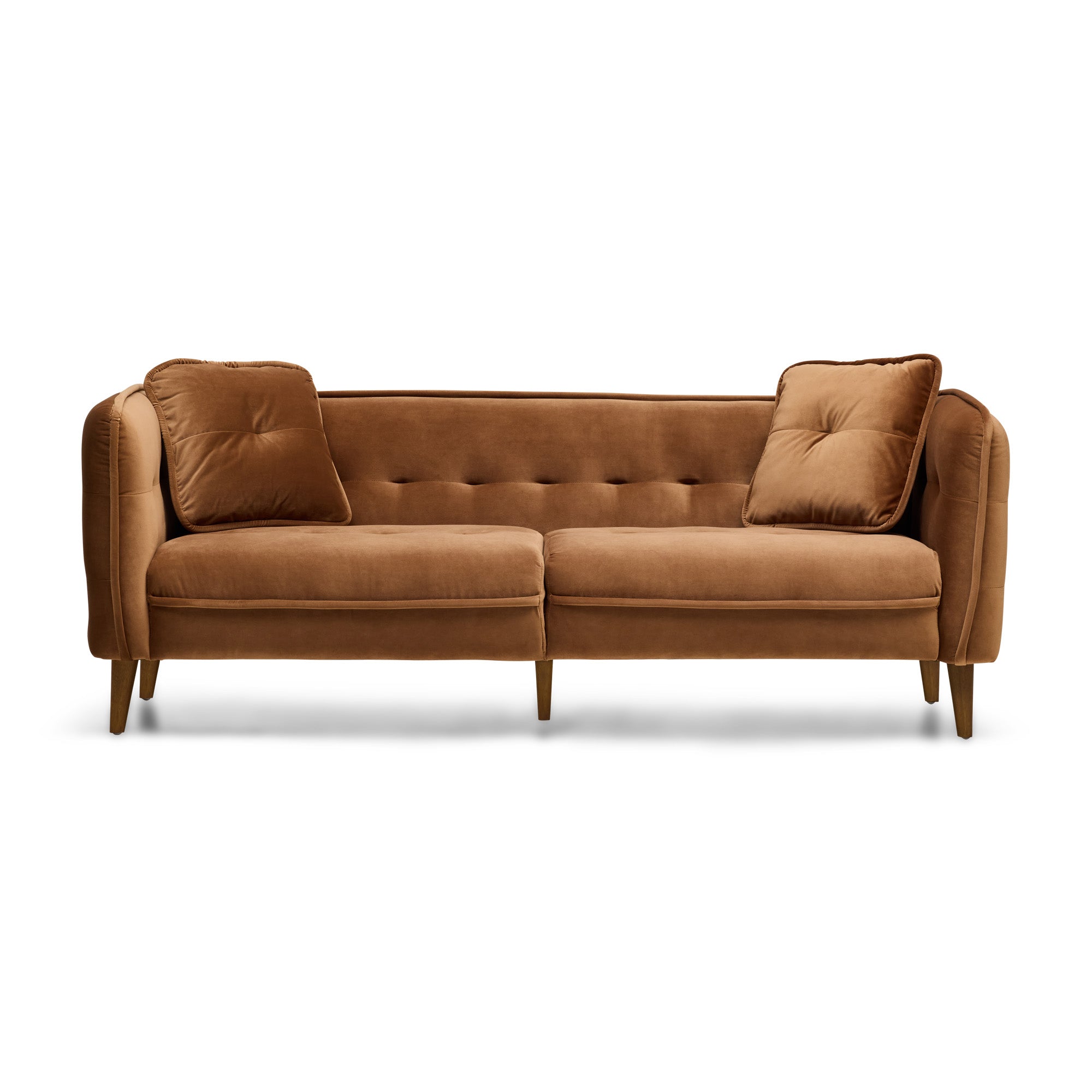 Paola Sofa Umber Velvet Sample