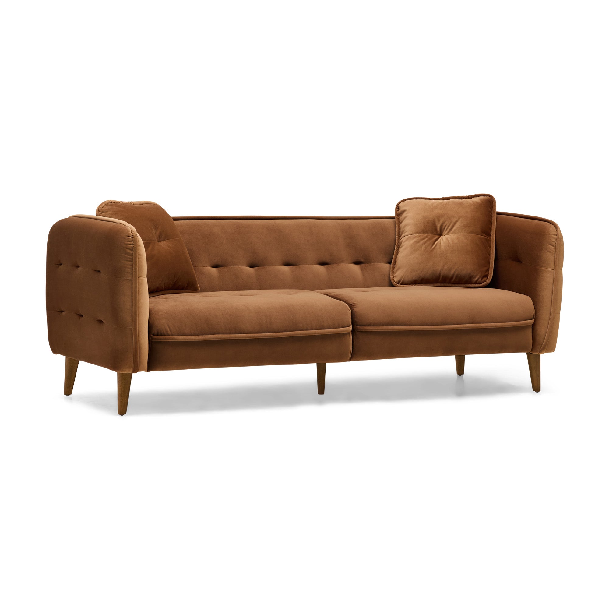 Paola Sofa Umber Velvet Sample