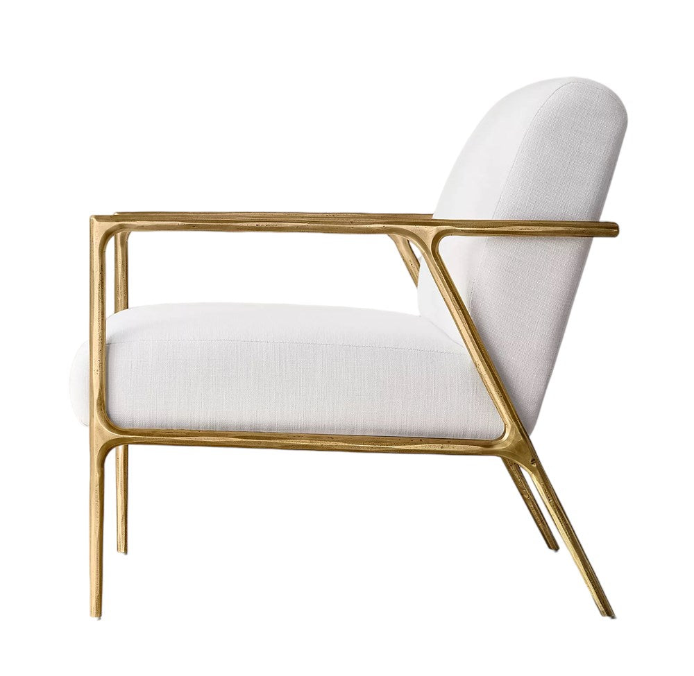 Mila Chair with Arms Ivory Ex-Display