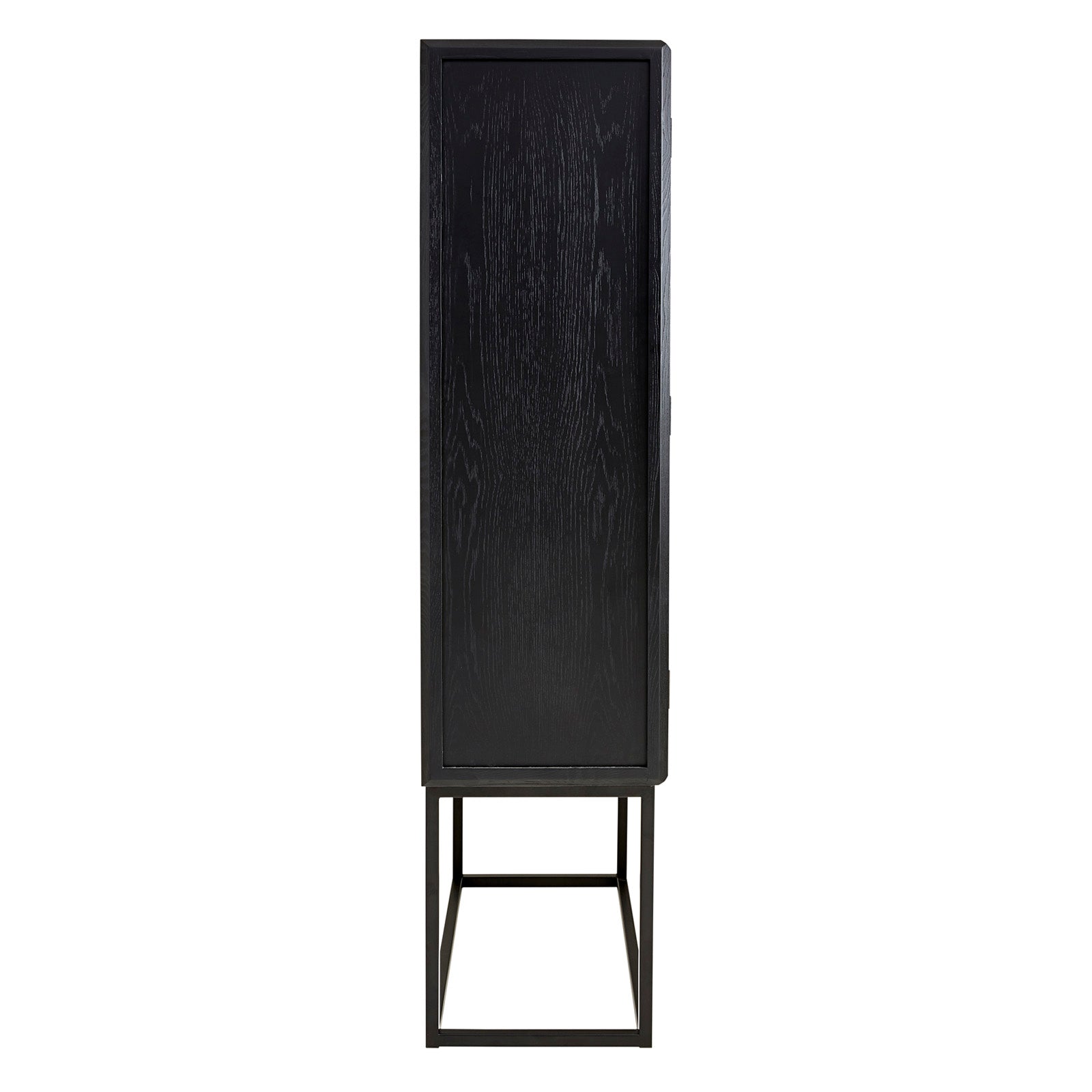 Ada Black Wood Cabinet Black / 190 x 90 x 44 cm